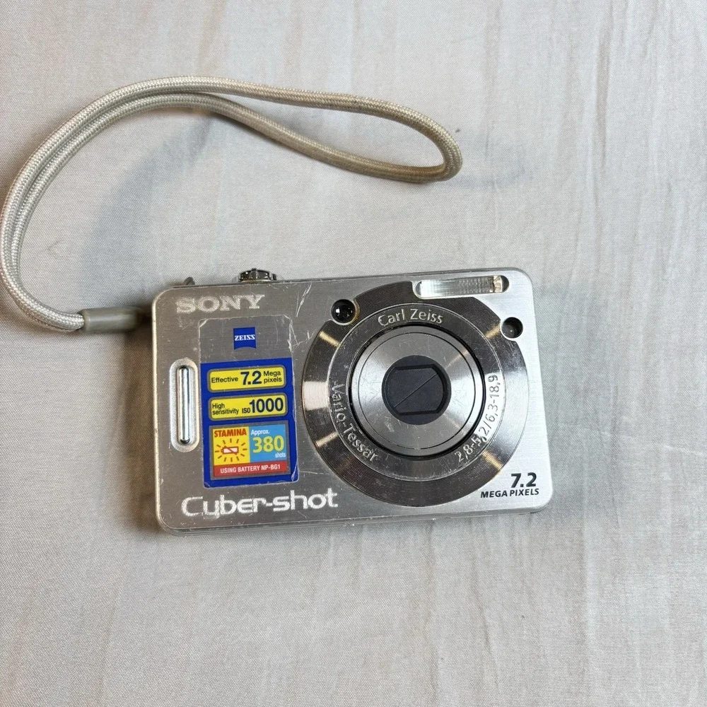 Sony Cyber shot Dsc -w55 Digital Camera Silver